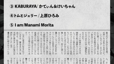 【デザイン】『音縁02号　K様寄稿「Kのイチ推しモデラート」』