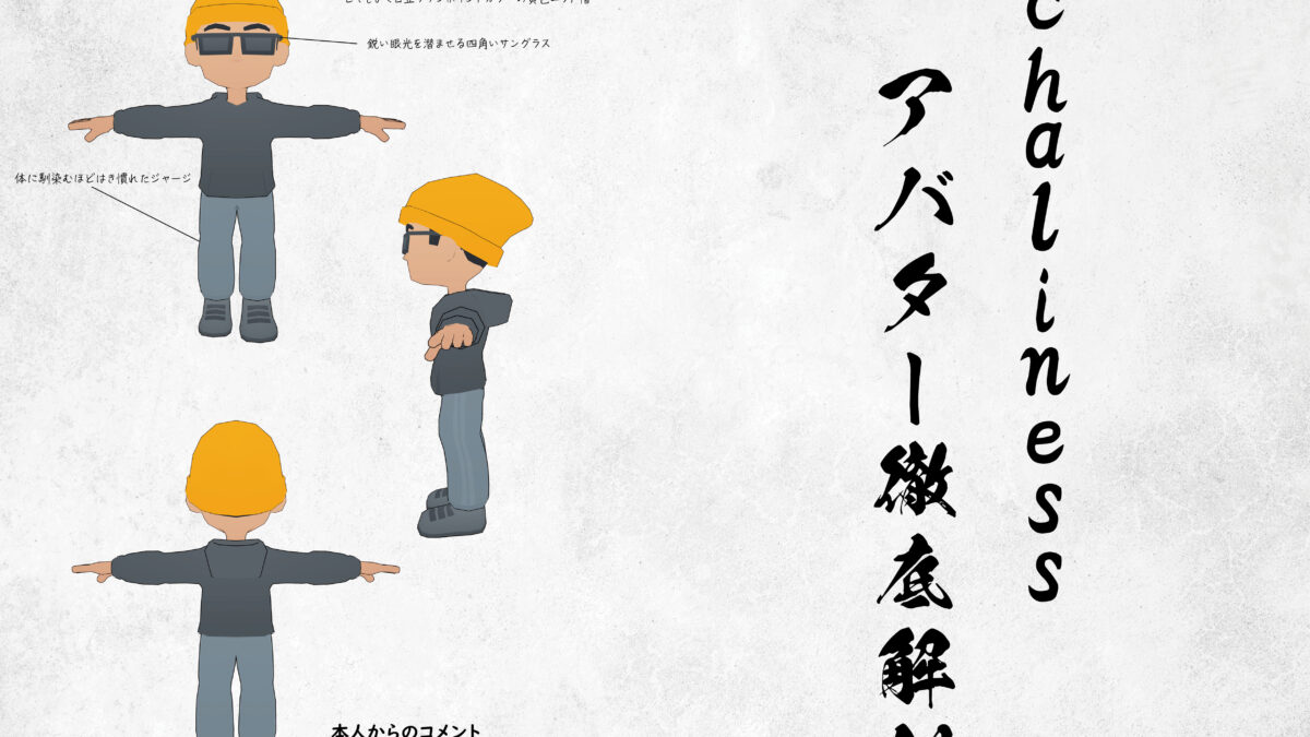 【デザイン】『音縁04号　chaliness様寄稿「アバター徹底解剖」』