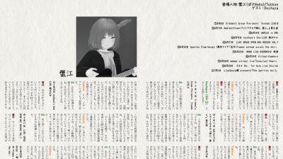 【インタビュー】『音縁04号「ばけNeko蟹江の最近見たライブ」』