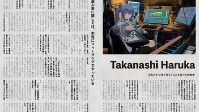【インタビュー】『音縁09号「あたたかな電子音とリズムを届ける作曲者　Takanashi Haruka」』
